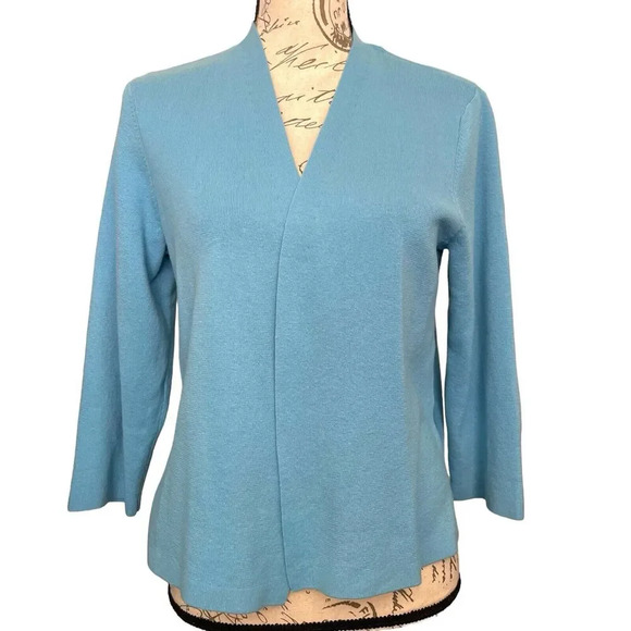 J. Jill 100% Organically Grown Cotton Womens Open Front Cardigan Size Medium - Picture 1 of 7